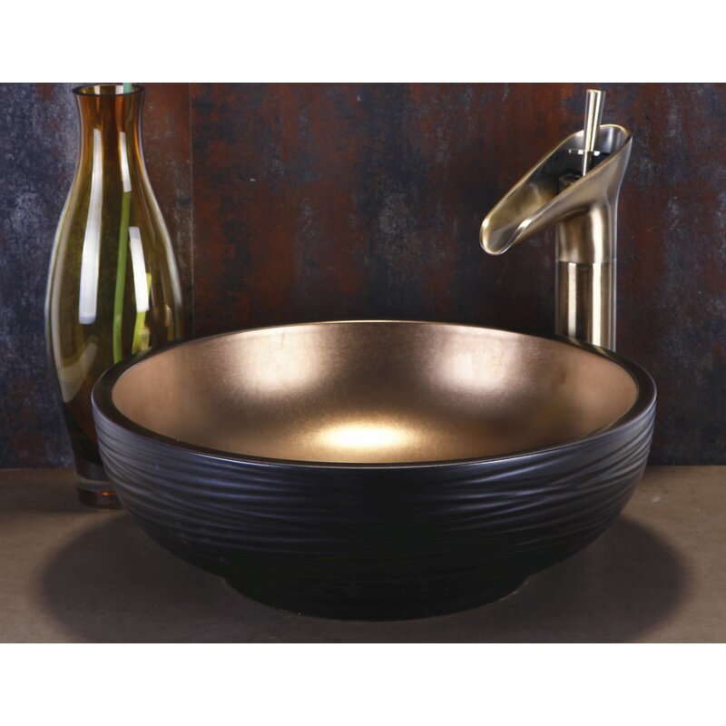 Dawn USA Ceramic Circular Vessel Bathroom Sink & Reviews | Wayfair